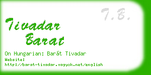 tivadar barat business card